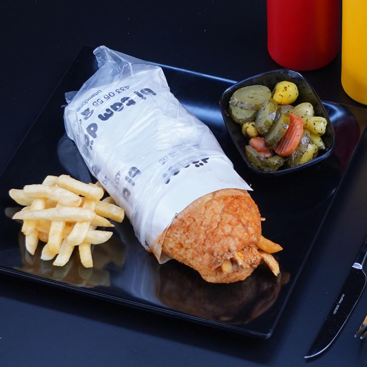 Sütlü Ekmek Arası Tavuk Döner Dürüm
